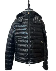 セール！ モンクレール サイズ3 MONCLER ダウンジャケット ロゴ ショート フード付 Lauros ブラック メンズ