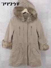■ Rouge vif ルージュ ヴィフ ライナー付き ラビットファー 長袖 コート ベージュ系 レディース 【中古】 【1002801349776】のサムネイル