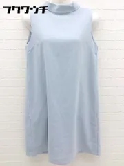 ◇ NATURAL BEAUTY BASIC ノースリーブ 膝丈 ワンピース サイズM ライトブルー レディース 【中古】 【1002801057176】