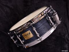 日本製  Negi Drums ネギドラム 14" x5 "　2025年 アガチス + レインフォースメント　ダークブルーサテン　GK1450PI-S2DB スネア スネアドラム