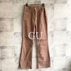 【匿名発送】GU　ジーユー　ストレートパンツ　コーデュロイ　長ズボン　茶色　ブラウン　M　綿