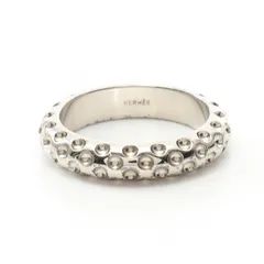 エルメス HERMES スカーフリング ドット シルバー その他 スカーフリング レディース Used B