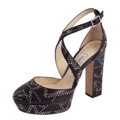 未使用 ジミーチュウ JIMMY CHOO パンプス プラットフォーム ストラッ