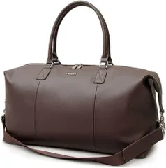 Color:ダークブラウン_Size:Free Size [レジスタ] ボストンバッグ ショルダーバッグ メンズ レディース 大容量 機内持ち込み おしゃれ 2泊3日 機内持ち込み可 25L 33 cm 1.15kg ダークブラウン