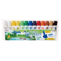 絵の具 クリーンえのぐ ぺんてる 12色セット WKC3-12