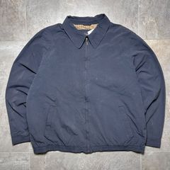 L.L.Bean   スウィングトップ  XXL size  ネイビー  裏地チェック  フェード  ジャケット  エルエルビーン  コットン  古着