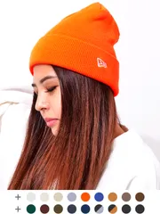 【ネコポス送料無料】NEW ERA ニューエラ キャップ ニット帽 レディース メンズ ブランド 帽子 ニットキャップ ビーニー ワッチ ロゴ 刺繍 定番 BASIC CUFF KNIT