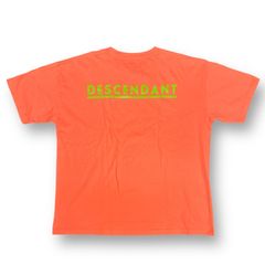 定価15400円 新品 DESCENDANT 24SS ORGANIC COTTON SS オーガニックコットンTシャツ カットソー ディセンダント 241ATDS-CSM04 オレンジ 3 76999A5