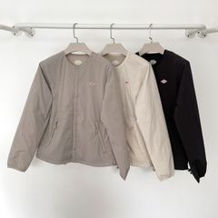 DANTON ダントン ナイロンストレッチタフタ インサレーション ジャケット ノーカラー 中綿 インナージャケット レディースファッション