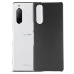 Xperia 10 II ケース SO-41A SOV43 エクスペリア10 マーク2  耐衝撃 シンプル さらさら ハード ケース 【Color】 ブラック