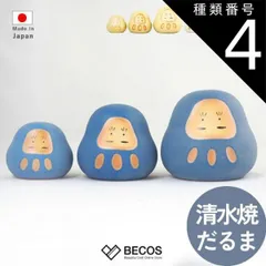 種類4：黄/S 京焼・清水焼 だるま 置物 ギフト おしゃれ 高級 | 陶器 S M L 白 黄色 青 | 和インテリア 日本製 国産 職人 陶謙窯 | 海外 手土産 モダン お守り 開運 必勝 合格 祈願 金運 招福 大願成就 | 開店祝い 開業祝い 結婚祝