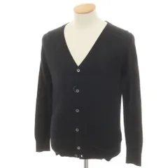 【中古】ジョンスメドレー JOHN SMEDLEY ハイゲージ コットン ニット カーディガン ブラック【サイズXS】【メンズ】