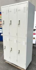 ナイキ　LK　6人用ロッカー　ウォームホワイト　各扉カギ2本付き　	W900　D515　H1790　更衣ロッカー