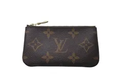 極美品 LOUIS VUITTON ルイヴィトン ポシェット クレ キー コインケース M62650 モノグラムキャンバス ブラウン ゴールド 中古 4c075314