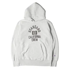 STANDARD CALIFORNIA スタンダードカリフォルニア パーカー ヘザーグレー サイズ:L | Champion 4段ロゴ リバースウィーブ スウェット パーカー | 裏起毛 | トップス フーディー プルオーバー【メンズ】【中古】