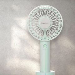 フランフラン フレハンディファン 携帯扇風機 手持ち扇風機 卓上扇風機 USB充電式 5段階 オーロラミント