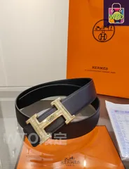 【今日特価】Hermes メンズダブルフェイスレザーベルト
