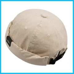 【新着商品】ツバなし フィッシャーマンキャップ レディース コットン ワッチ メンズ 丸型 無地 ロールキャップ 春夏 カジュアル [Croogo] ファション帽子