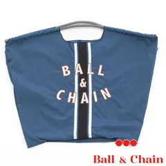 【正規品】【セール】ボールアンドチェーン (ライン / ネイビー)  Lサイズ  トートバッグ