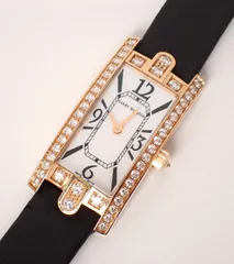 HARRY WINSTON(ハリーウィンストン) アヴェニュー AVCQHM16 PG/革 QZ ピンクゴールド クォーツ レザーベルト レディースのサムネイル