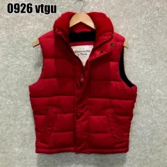 Abercrombie(アバクロンビー) 赤 ダウン ベスト s