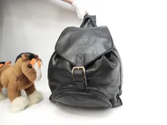 ヴェルサーチ バックパック メドゥーサ レザー黒 リュックサック ハンドバッグ@ 8のサムネイル