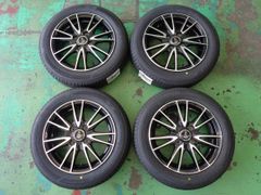4.5J-14インチ 4H100 +45 セプティモ 155/65R14 NH200C 中古 ホイール タイヤ 4本 軽サイズ♪