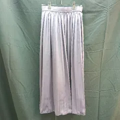 ◇ GLOBAL WORK グローバルワーク プリーツ　ウエストゴム ロング丈 フレア スカート サイズM パープル レディース E  【1211150038709】