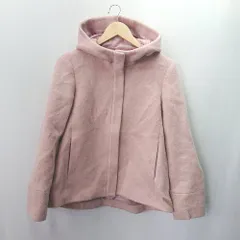 ◇ 組曲 クミキョク フード付 ジップアップ ショート丈 長袖 コート サイズ2 ピンク レディース E  【1404240021242】のサムネイル