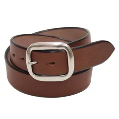 ステュディオ・ダルチザン Studio D'artisan ベルト B-81 メンズ 38mm幅 5mm厚 ベンズ レザーベルト オーバル楕円形バックル ダルチ ブラウン