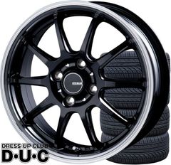 15インチアルミホイールタイヤセット 軽自動車 INFINITY/インフィニティF10 BK/RP ブラックリムポリ 165/50R15 安心JAWA加盟ホイール
