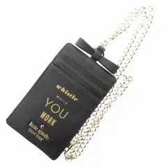 ケイトスペード KATE SPADE ケイトスペード IDパスケース カードケース チェーンショルダー ロゴ レザー 黒 ブラック /GVのサムネイル