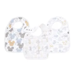 【人気商品】24cm × エイデンアンドアネイ 32 】 よだれかけ よだれかけ 使用 100% 赤ちゃん モスリンコットン mickey+minnie 新生児 3枚入り ビブ anais ミッキー&ミニー + + ASNC30009DIJ aden aden