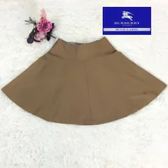 BURBERRY　BLUE　LABEL　バーバリー　ブルーレーベル　スカート　フレアスカート　キャメル　サイズ表記36（Sサイズ相当）　ウール　三陽商会