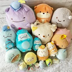 스미코구라시 봉제인형 이치 반 쿠지 나이트 애니멀 파크 페이스백 미사용품 태그 있어 다수 대량 정리 판매 19점 세트 901
