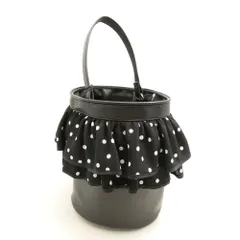 お盆セール♥setsuko sagittaire セツコサジテールpicnic ピクニック（白フリル×黒ドット） | bag,picnic | setsuko