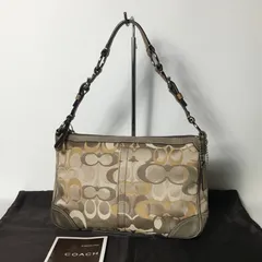 2508-361｜コーチ シグネチャー ハンドバッグ グレージュ
