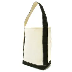 TEMBEA テンベア バッグ ホワイト ブラック 白黒 | バゲット トート スモール | BAGUETTE TOTE SMALL | ショルダーバッグ ワンハンドル | 肩掛け キャンバス コットン | 日本製 | ブランド カバン【レディース】【中古】