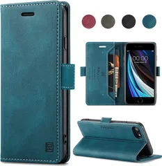 iPhone SE 2020/2022手帳型スマホケース カバー サイドマグネット式 ワイヤレス充電対応 スタンド機能 高級気質PUレザー財布型 携帯カバー レザー カード収納耐衝撃 着脱しやすい