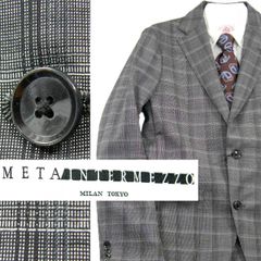 【新品】 META INTERMEZZO ／ メタ インターメッツォ　トレッチ ジャケット 日本製 テーラードジャケット ビジネスジャケット ビジネスウェア ビジネス グレンチェック グレー ブラック ｜ 春秋
