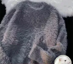 シャギーニット ニット レディース ボリュームスリーブニット トップス レディース ニットセーター ショート丈 フェザーヤーン レディース ふわふわ 2024年秋冬 xzjhvdn#