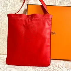 HERMES エルメス クルードセル ポシェット ショルダーバッグ レッド 