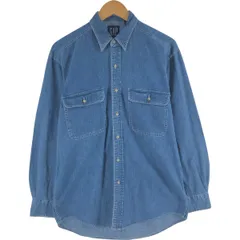 古着 90年代 ギャップ GAP オールドギャップ 長袖 デニムシャツ メンズS相当 ヴィンテージ/eaa564123