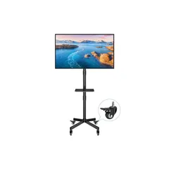 FORGING MOUNT テレビスタンド 23-60インチ対応移動式 tvスタンド キャスター付きテレビ台 ハイタイプ 角度調節可能 棚付き 耐荷重40kg VESA400X400mmまで 省スペース 家用 業務用 展示用 [並行輸入品] 1