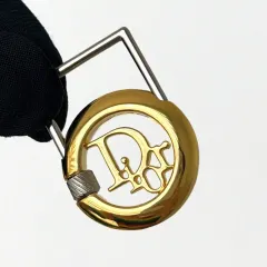 大人気✨クリスチャンディオール　キーホルダー/キーリング　D-TOUCH　美品 Dior - Dior ディオール Dタッチ キーリング D-Touch グレイン