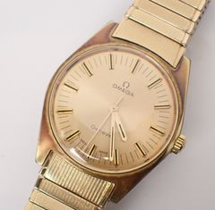 稼働品 OMEGA(オメガ) ジェネーブ GP/SS 手巻 現状 金メッキ ステンレス コンビ ゴールド 動作精度保証なし メンズ
