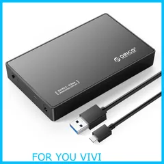 【在庫セール】ORICO USB-C 3.5インチ HDDケース USB3.1 ハードディスクケース SATA3.0 外付け ケース 16TBまで 2.5 / 3.5 両方対応 USB3.0 5Gbps伝送 UASP高速 ツール不要 ブラック 3588C3-B
