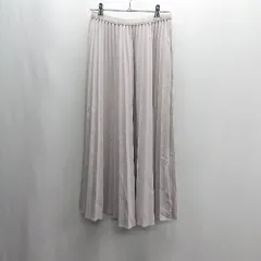 ◇ Θ GRL ロング丈 プリーツ スカート サイズM ピンクベージュ レディース E  【1409100042177】