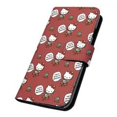 サンリオ 正規品 ハローキティ iPhone 17 ケース 手帳型 スマホケース [デザイン:10.レトロキティ(re)/マグネットハンドあり] SANRIO キティ