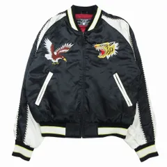 JUNGLE STORM 初期 別珍 スカジャン 鷲 龍 M〜L ブラック JUNGLE STORM 初期 別珍 スカジャン 鷲 龍 M〜L ブラック JUNGLE